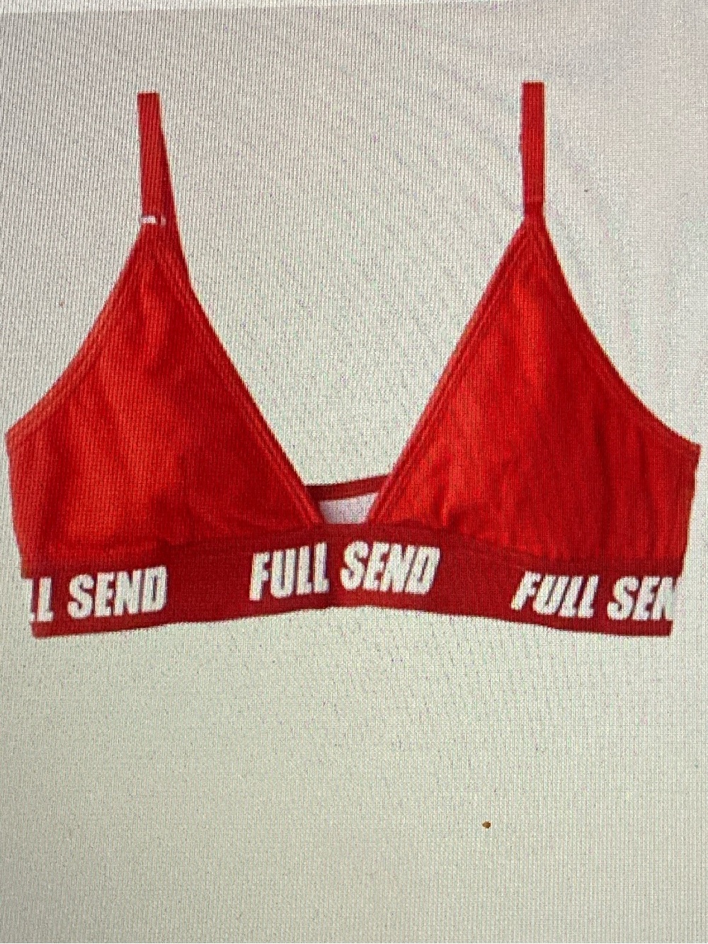 FULL SEND Red Triangle Bralette - see other post for the matching bottom